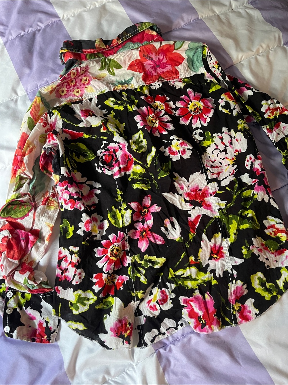 Cino Floral Blouse Size M - Picture 8 of 8
